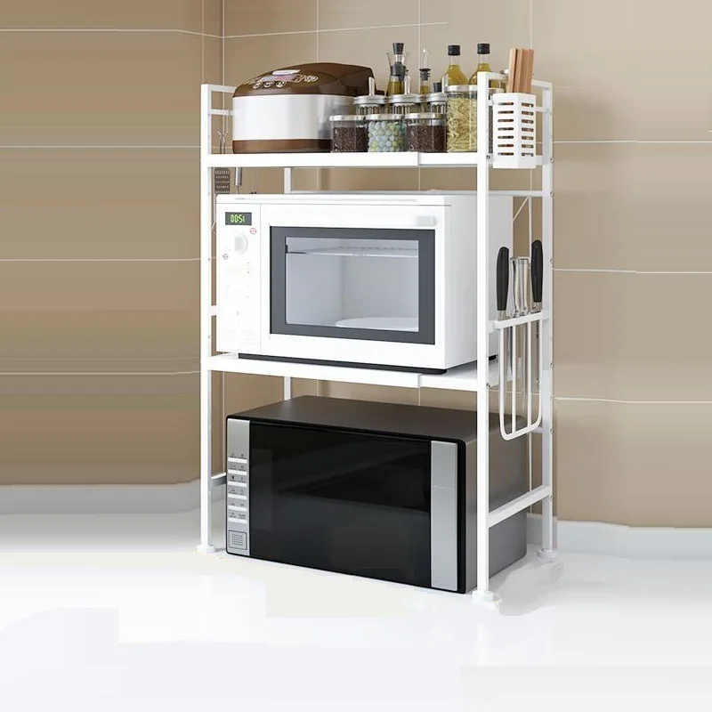 

Cuisine Almacenaje Fridge Organizer Adjustable Microwave Shelf Cocina Organizador Cozinha Mutfak Kitchen Storage Rack Holder