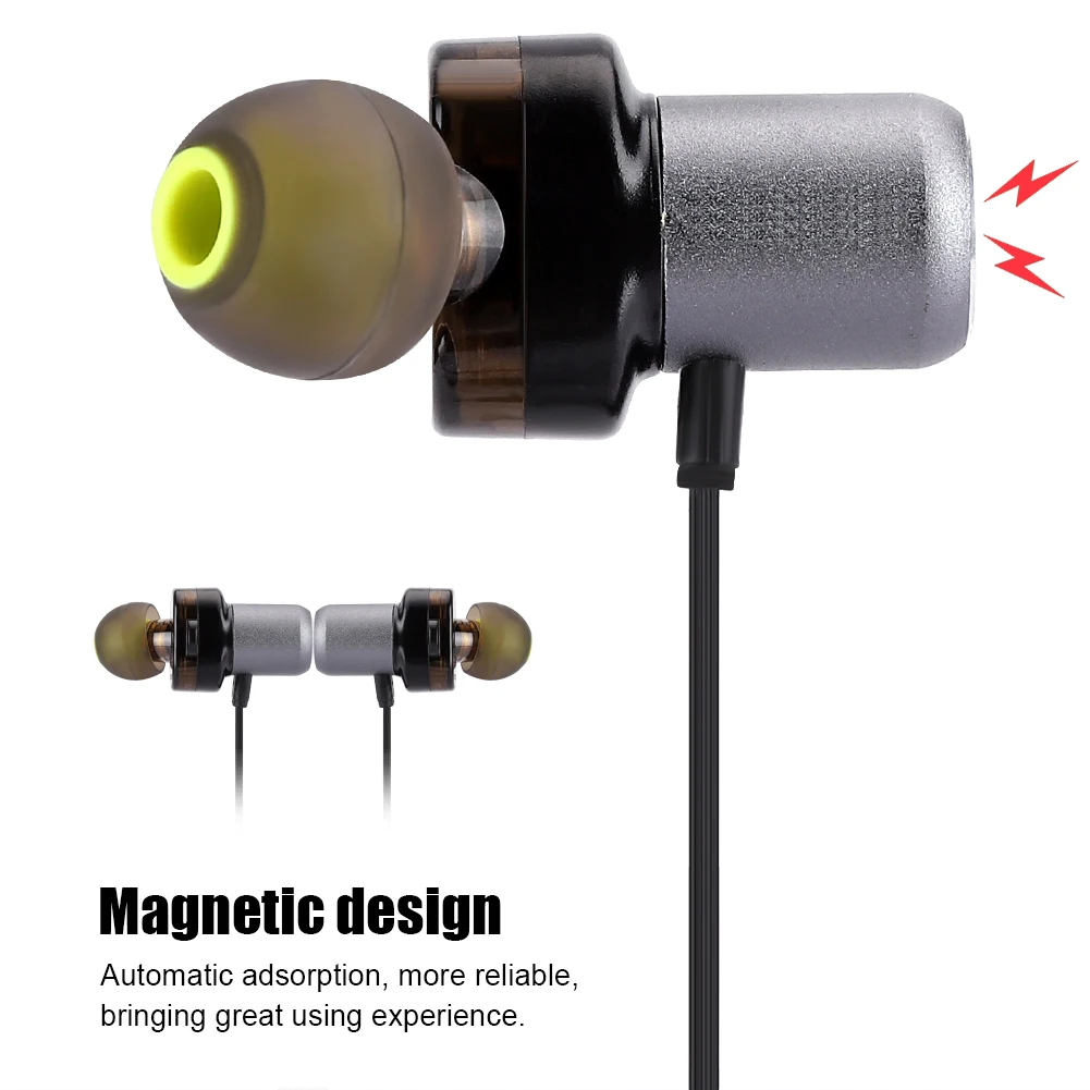 

X680BL Mini Metal Bluetooth Earphone Dual Moving-Coil Waterproof In-Ear Sports Headset