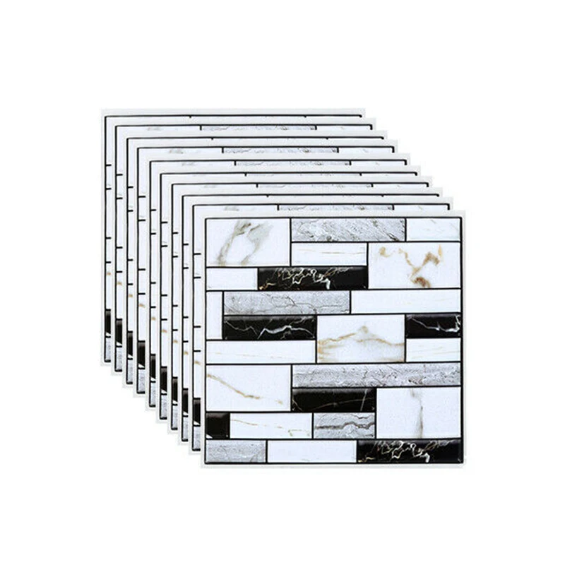 10 шт. настенная плитка наклейка для дома ванной кухни кирпичная 3D Наклейка на