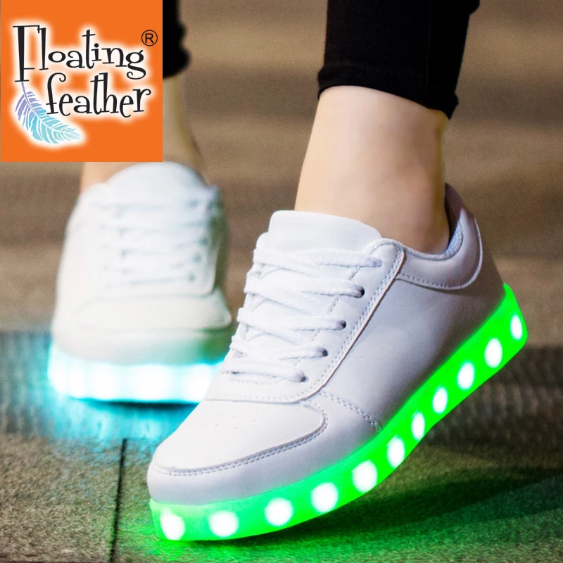 

Size 27-42 USB Charger Glowing Sneakers Children Led Casual Shoes Boys Led Slippers Luminous Sneakers Girls Breathable Shoes