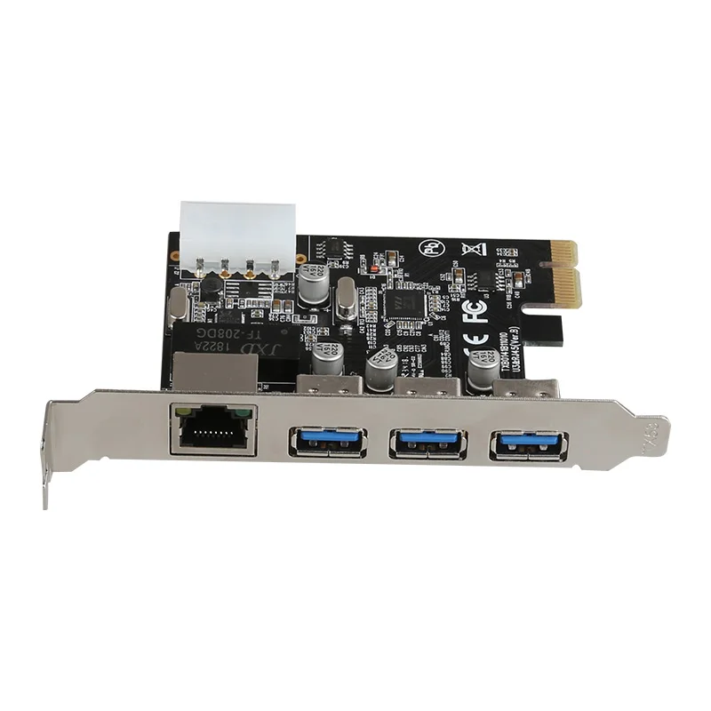 PCIe PCI Express 3 порта USB 0 RJ45 гигабитная плата расширения сети адаптер карты для