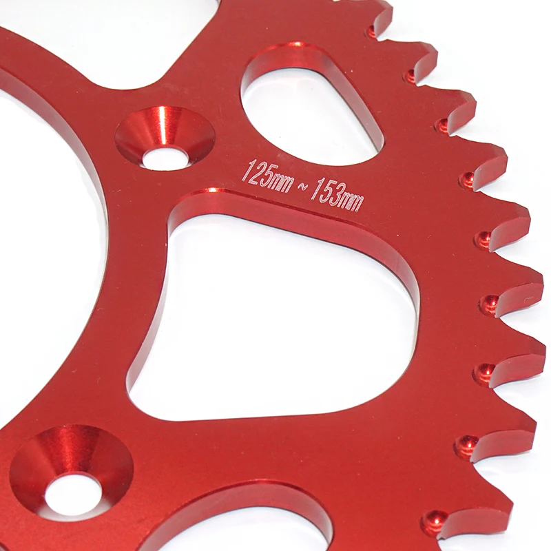 Мотоциклетный кривошипник маховик трансмиссия 7075 алюминиевый сплав 520H 52T для Honda