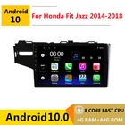 Автомагнитола 2 din, 8 ядер, android 10, Автомагнитола для honda fit jazz 3 GP 2014 15 16 17 2018, навигация GPS, DVD, мультимедийный плеер