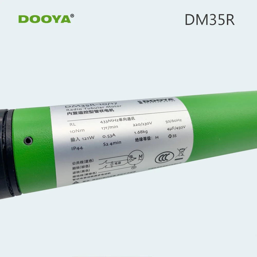 Встроенный трубчатый мотор Dooya для умного дома электрических жалюзи подходит