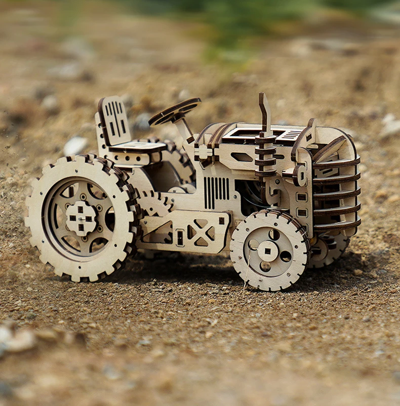 3D DIY деревянный Заводной механизм привод локомотив головоломка модель строительные игрушки хобби подарок для детей и взрослых