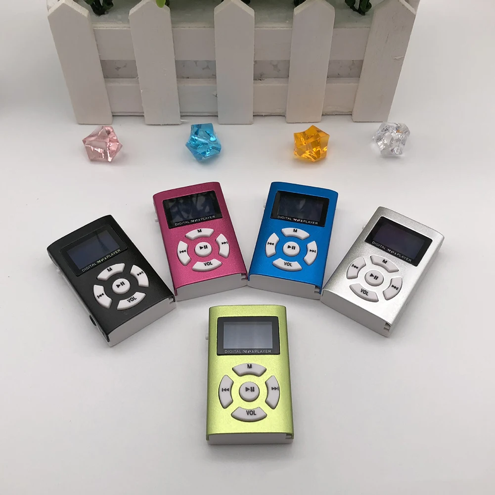 MP3 плеер водонепроницаемый USB мини-зажим ЖК-экран Поддержка 32 ГБ Micro SD TF карта