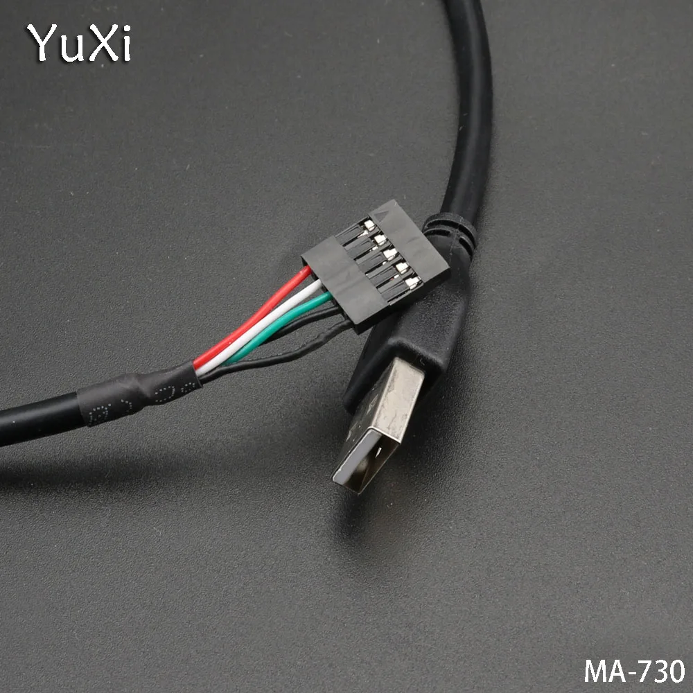 YuXi 1 шт./лот 50 см 5-контактная основная плата DuPont 2 54 к USB-кабелю для передачи данных