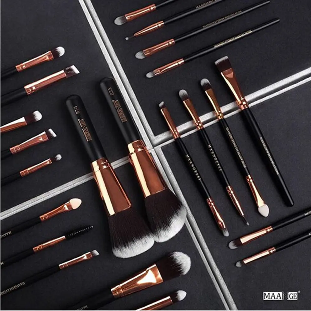 

MAANGE Pro 22Pcs Makeup Brushes Set Comestic Powder Foundation Blush Eye Shadow Eyeliner Lip Beauty Make Up Brush Tool Maquiagem
