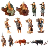 diorama 187 hand painted ancient figures model train park layout scenery for siku home decor collections