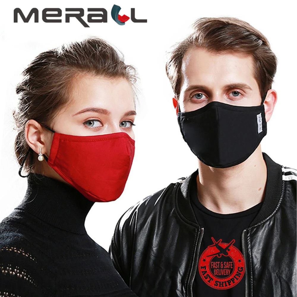 Хлопковая маска для рта взрослых от пыли фильтр с активированным углем