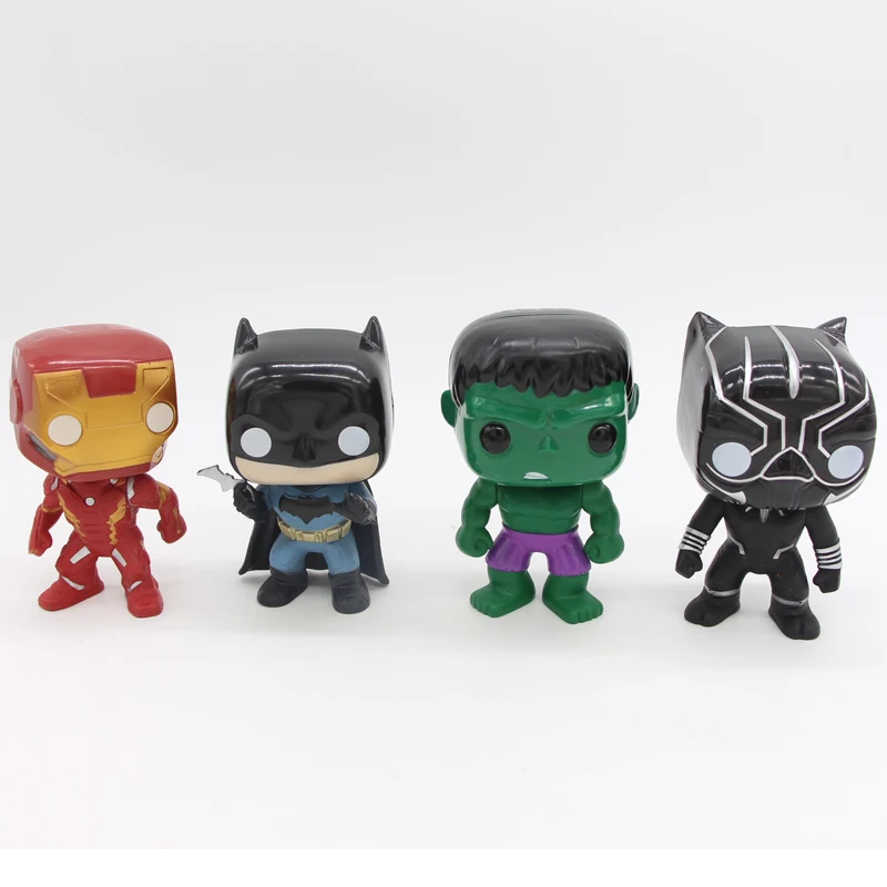 10 шт./компл. DC Лига Справедливости и Marvel Мстители супер герой см модель виниловая