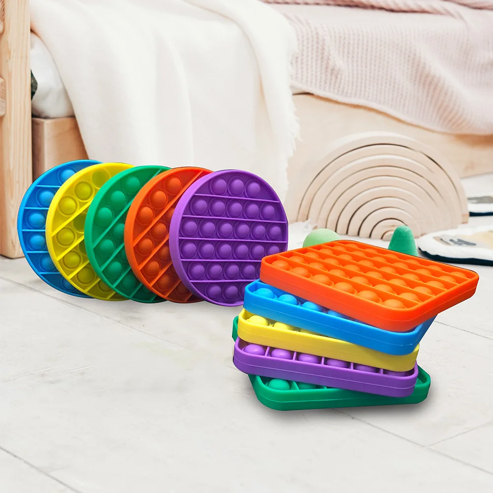 

Push Pops Bubble Sensory Toy Autism Needs Squishy Stress Reliever Toys Adult Kid Funny Anti-stress Pops It Fidget Reliver Stress