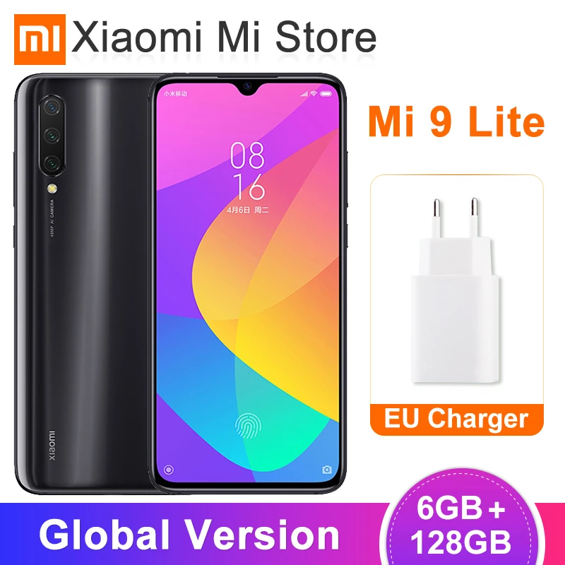 Xiaomi Mi 9 Lite смартфон с восьмиядерным процессором Snapdragon 710 ОЗУ 6 ГБ ПЗУ 128 48 МП 4030 мАч