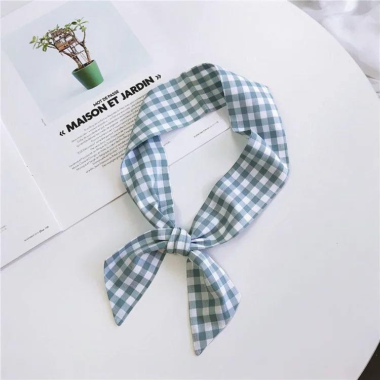 Новинка 2019 Модный классический маленький шарф из хлопка и льна женский сумка для