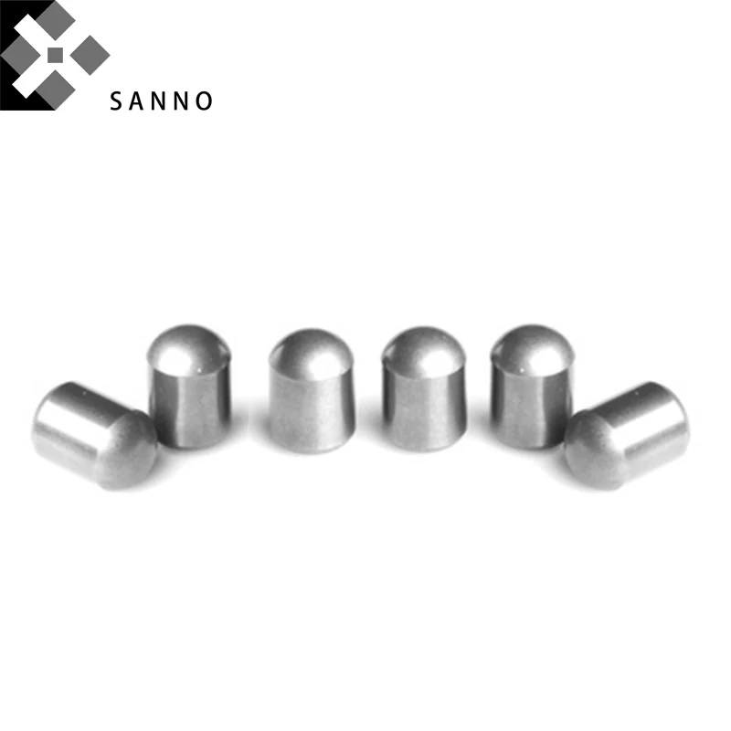 100pcs Tungsten carbide ball tooth D16x22mm cemented buttons customized DTH drill bit inserts rock bullet for mining - купить по