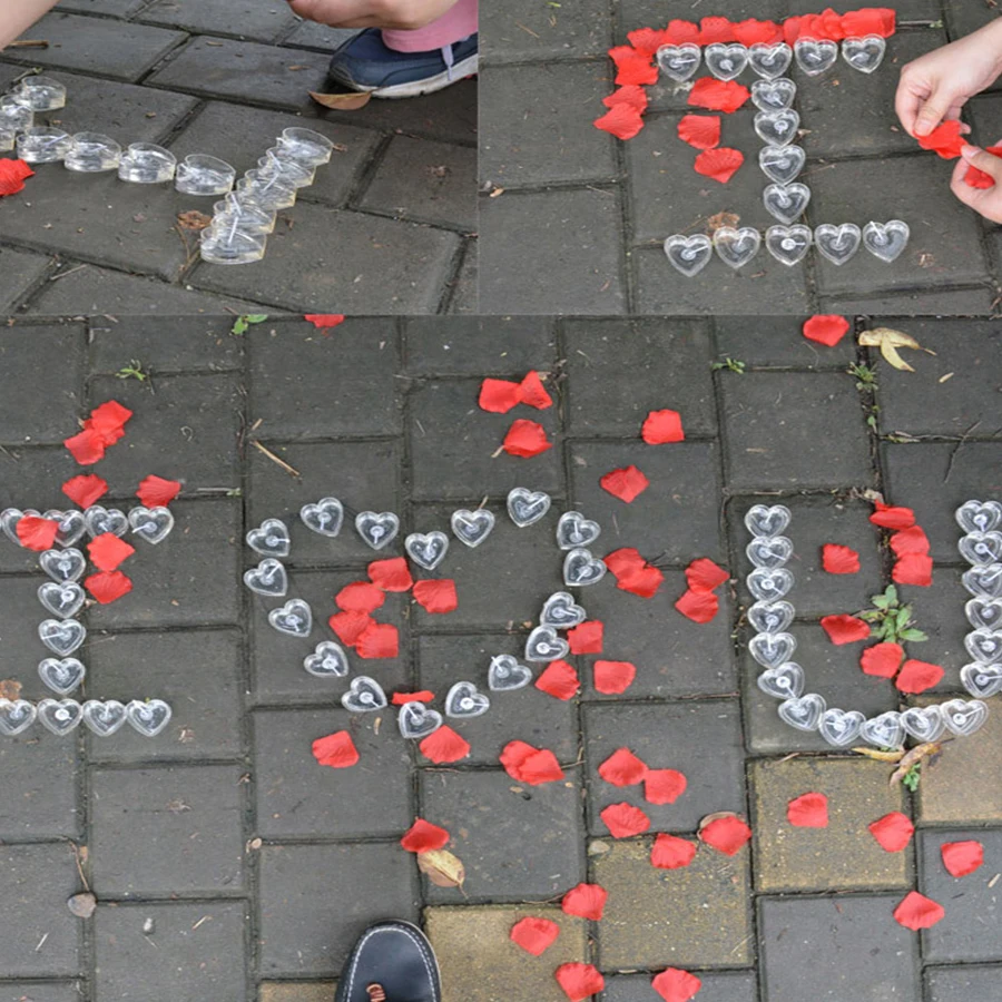 Креативные свечи в форме сердца Желейный воск розовые романтические гелевые