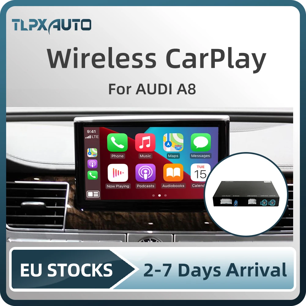 Беспроводной автомобильный интерфейс CarPlay MMI Android для AUDI A8 оригинальный экран