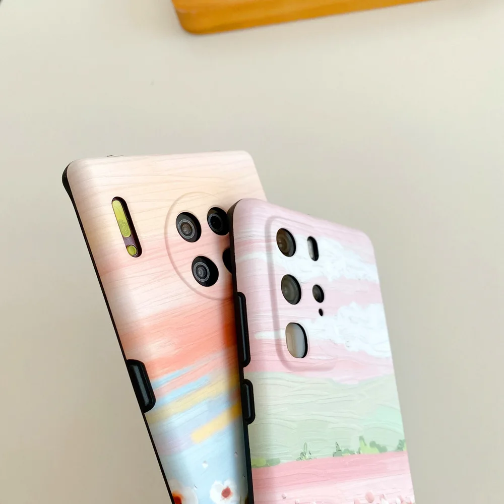 Чехол для телефона Huawei Mate 20 30 Mate30 P20 Pro P30 P40 силиконовый защитный чехол с рисунком