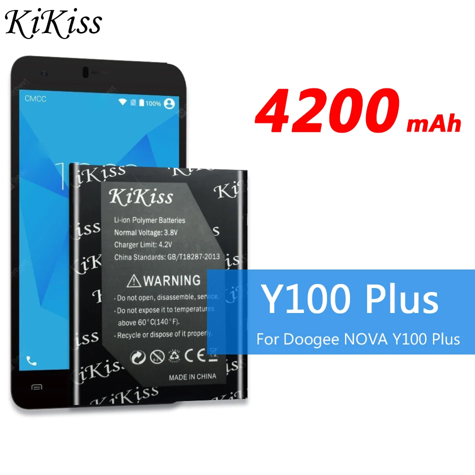 4200 мАч Высокая емкость батареи Смартфона Для Doogee NOVA Y100 Plus + трек код|Аккумуляторы