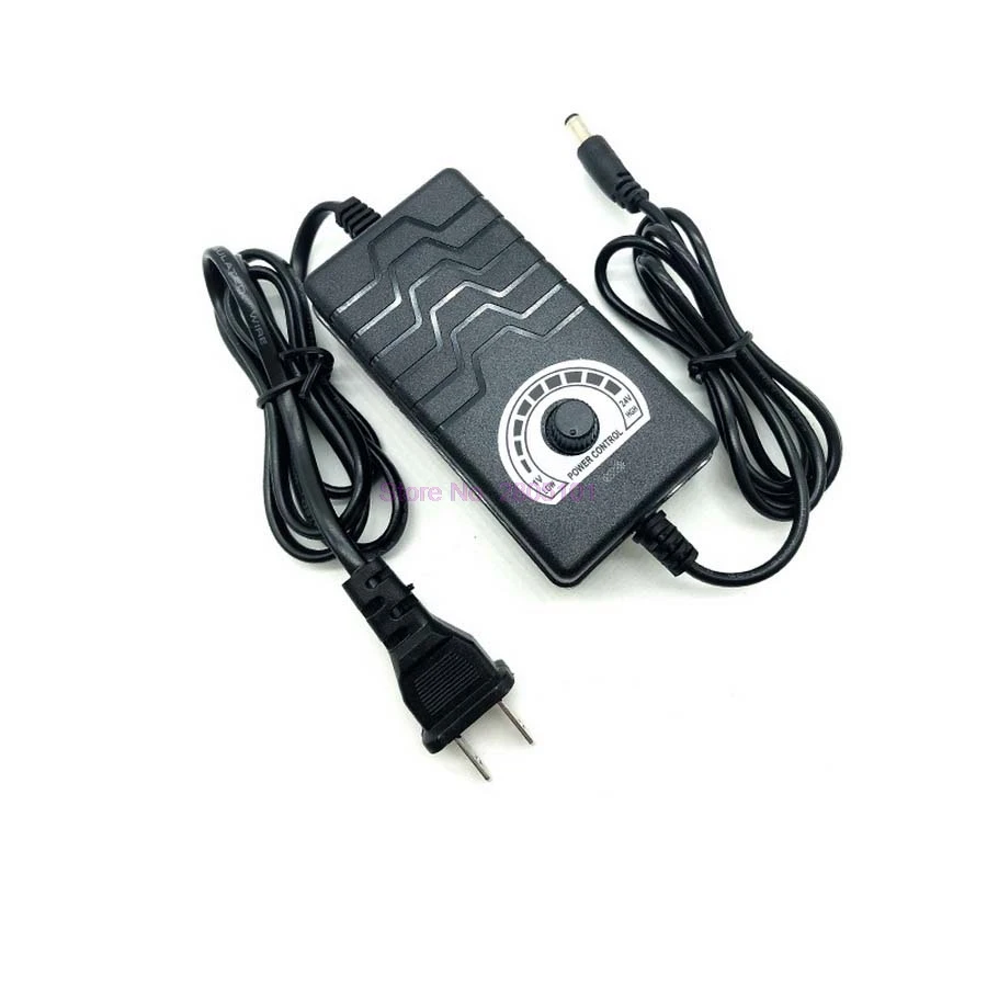 

200pcs 1-24V 2A Output Voltage Adjustable AC to DC Adapter Motor Speed Controller Power Supply Adapter for Electric Motor Drill