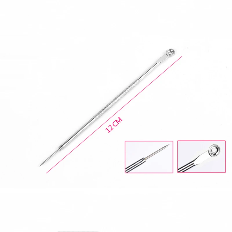 

4PCS Blackhead Extractor de cravo Rose Gold Black Dots Cleaner Acne Blemish Remover Needles Set Black Spots Pore Cleanser Tool