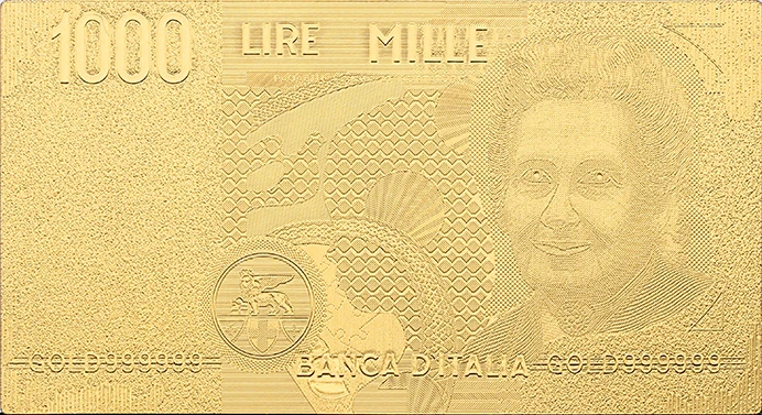 Реалистичная Античная Памятная коллекция из золотой пластиковой фольги 2