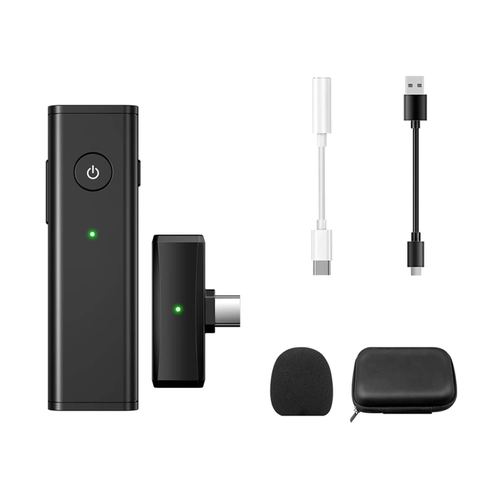 Компактный беспроводной петличный микрофон 2 4G со всенаправленным отворотом на