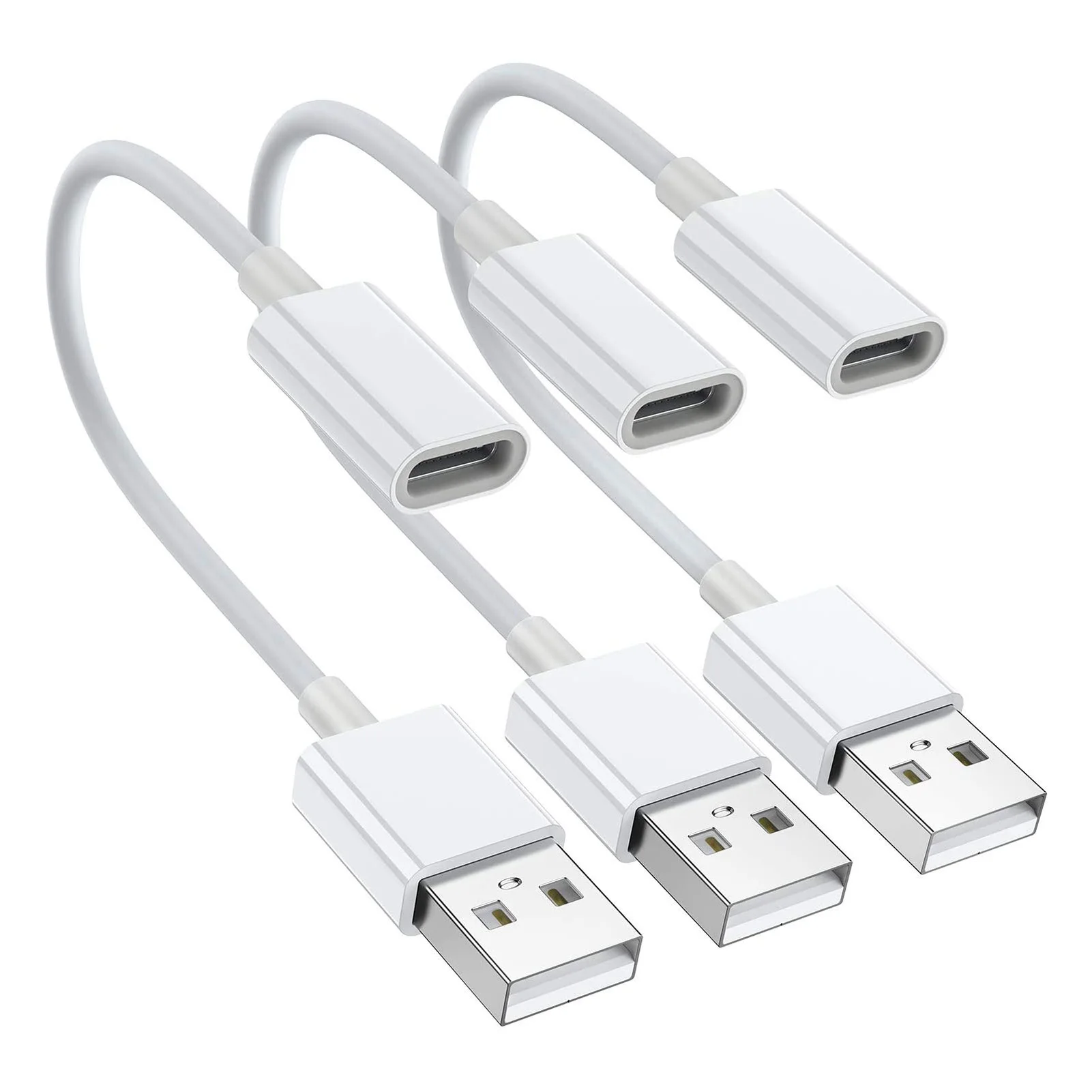 3 шт. USB C Женский к usb-штырем Зарядное устройство Кабельный адаптер конвертера