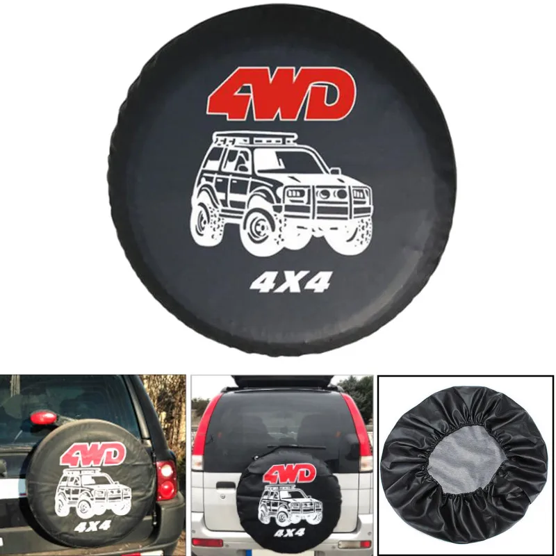 1" 15" 1" 17" дюймов 4WD 4x4 ПВХ кожаный чехол для запасного колеса для автомобильных шин 14 дюймов для Jeep Hummer