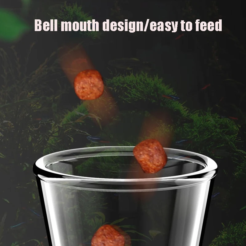 Aquarium Clear Glass Shrimp Feeding Tube Food Feeder Pipe Holder with Suction Cups Fish Tank Supplies | Дом и сад