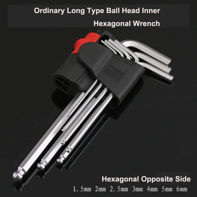 Набор метрических шестигранник Аллен ключей набор инструментов с внутренней