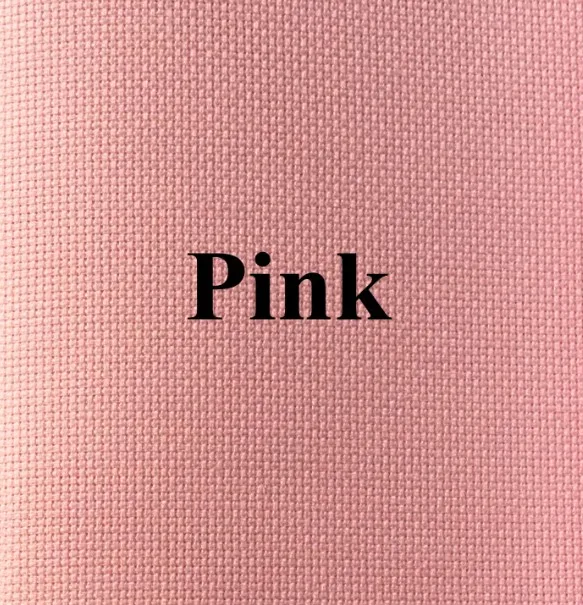 Ткань для вышивки крестиком 9 х20 см белая розовая синяя черная холщовая сделай