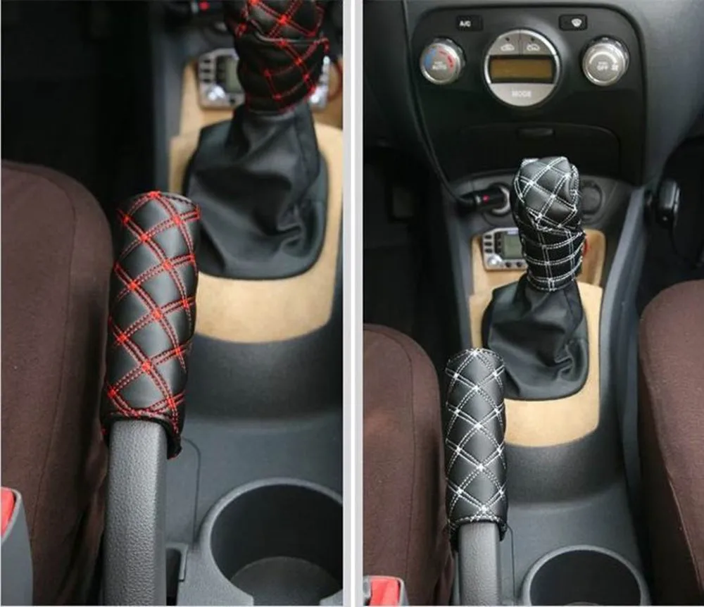 2 шт./компл . новые авто автомобили ручной тормоз чехол и для рычага переключения