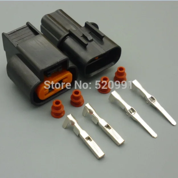 1set male female Shhworld Sea 2 Pin 2,2 мм PB625-02027 PK501-02020 ABS сенсор противотуманная фара автомобильный жгут проводов разъем для Mitsubishi Souast - Название цвета: 1set male female