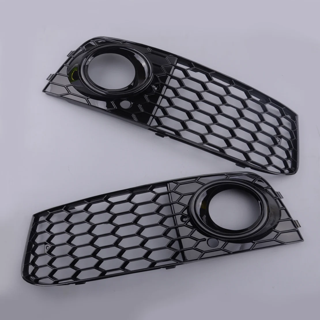 

1Pair Honeycomb Design Mesh Fog Light Grill Grille Cover Fit for Audi A4 B8 2009-2012 Base Sedan 4-Door Only 8K0807681 8K0807682