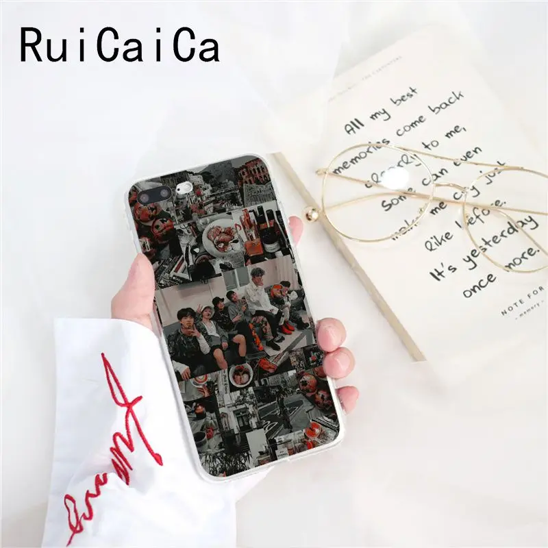 Ruicaica KPOP Jin SUGA j-hope RM Jimin V JungKook чехол для телефона для iPhone X XS MAX 6 6s 7 7plus 8 8Plus 5 5S SE XR 10