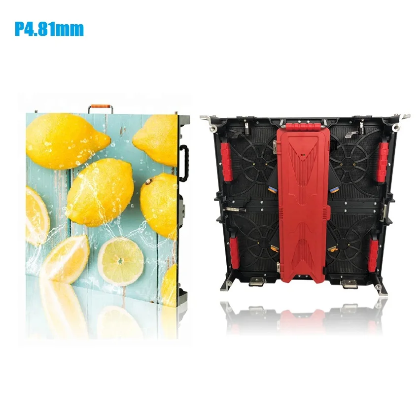 Goede Indoor Full Color Led Scherm P4.81 Panel 500*500 Mm SMD2121 104*104Pixels Rgb Screen Voor Stage Concert Reclame