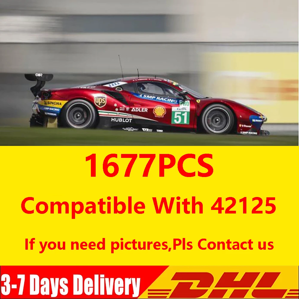 Новинка высокотехнологичная серия супер гоночный автомобиль 488 модель GTE