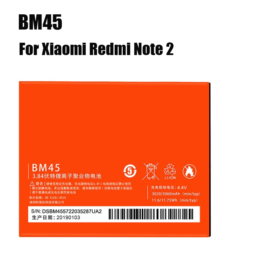Аккумулятор PINZHENG BM45 BM47 BN43 BM22 BN41 для Xiao mi Red mi 3 3S 3X4 Note 2 Note 4 4X аккумулятор для Xiaomi mi 5 аккумуляторов