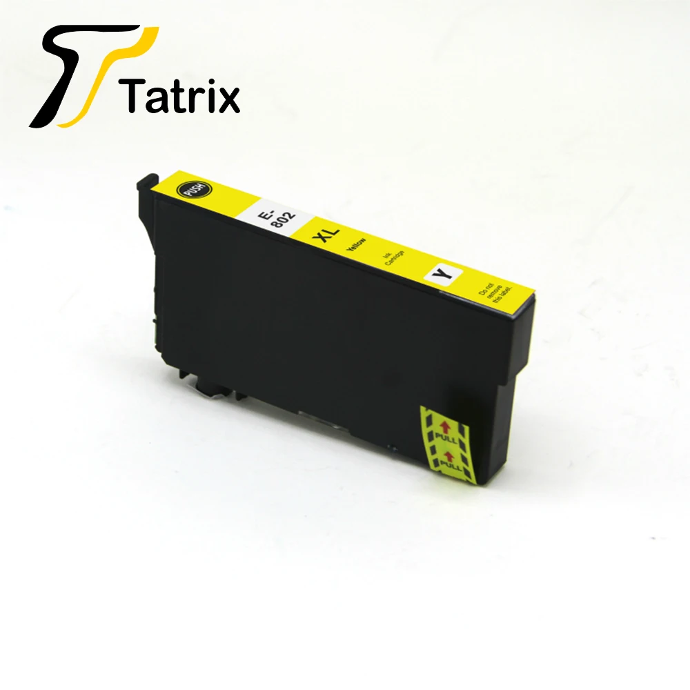 Tatrix Премиум Совместимость Цвет патрон чернил для принтера Epson 802XL T802XLfor рабочей