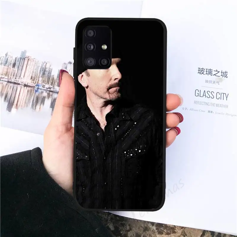 

U2 Bono The Edge Phone Case black For Samsung galaxy S 21 20 10 8 A 51 71 50 21s 70 40 20 20e note 10 plus Ultra 5g fe