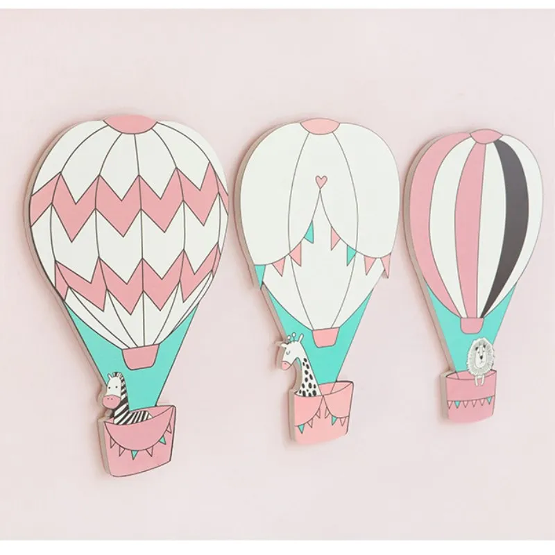 INS скандинавский деревянный воздушный шар украшения настенный стикер украшение