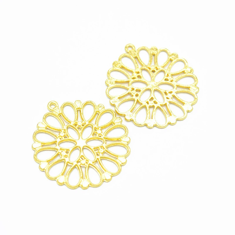 30 шт Цветочные амулеты DIY ювелирные изделия кулон подходящие Браслеты и ожерелья