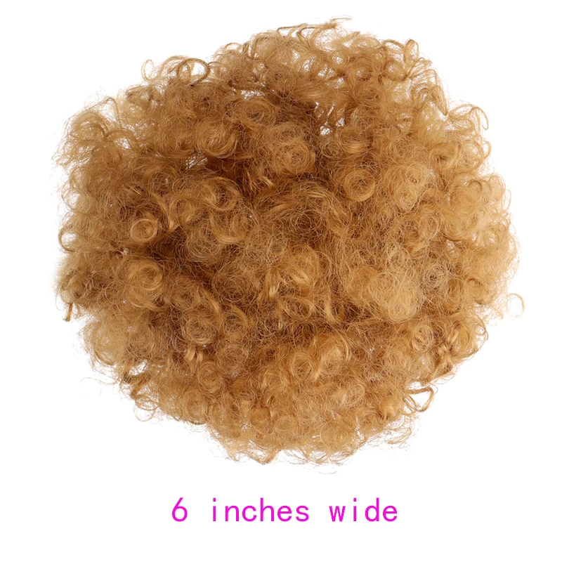 MANWEI афро пуховка синтетические волосы пучок шиньон для женщин кулиска конский