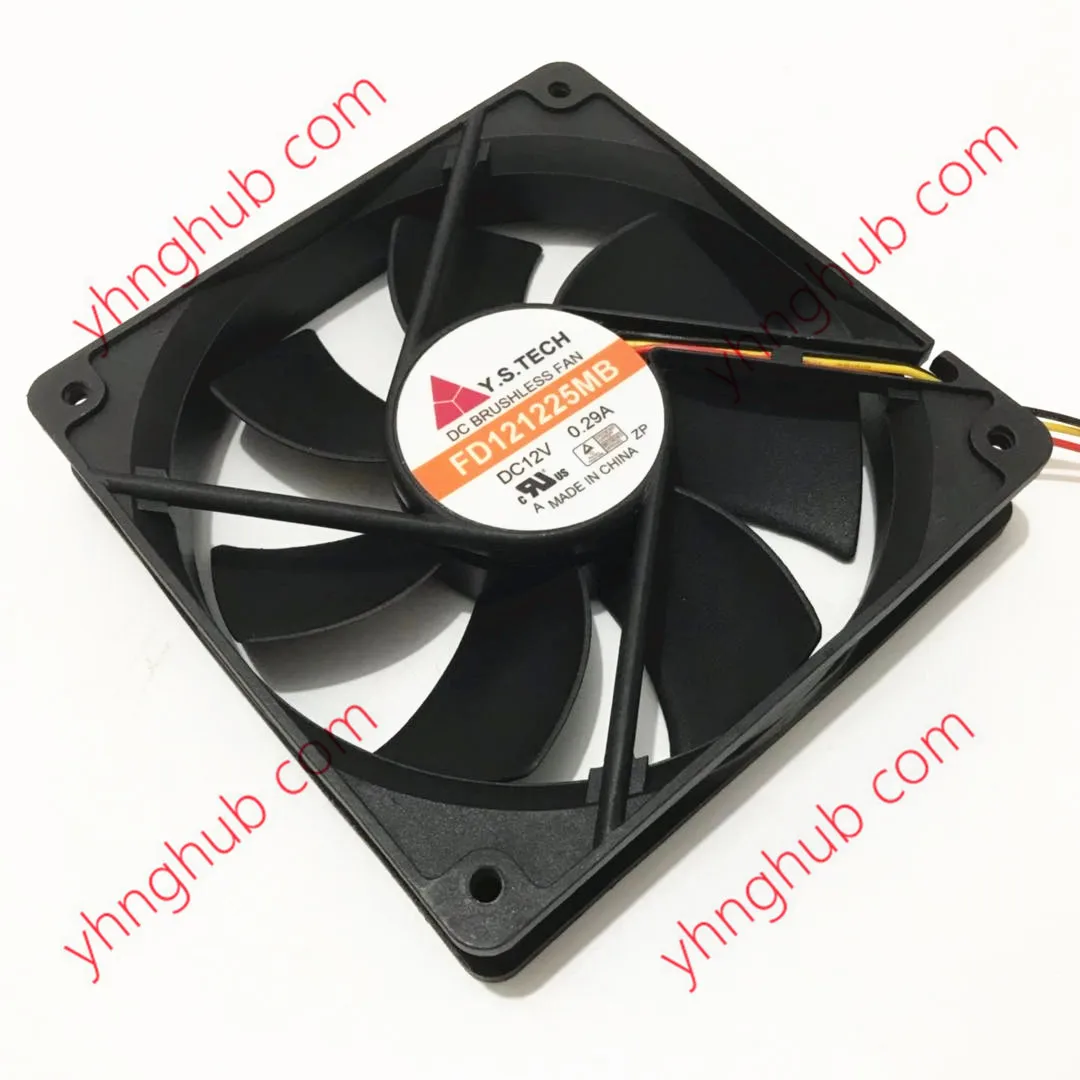 Y.S.TECH FD121225MB DC 12V 0.29A 3-проводной 120x120x25 мм вентилятор охлаждения сервера - купить по