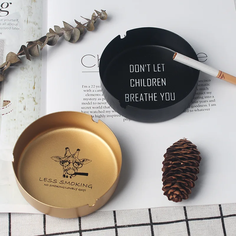 

Metal Ashtray for Cigarettes - High-cost-performanc Ashtray for Tabletop Restaurant Coffee-shop Office Cool Ashtray, Ash Tray