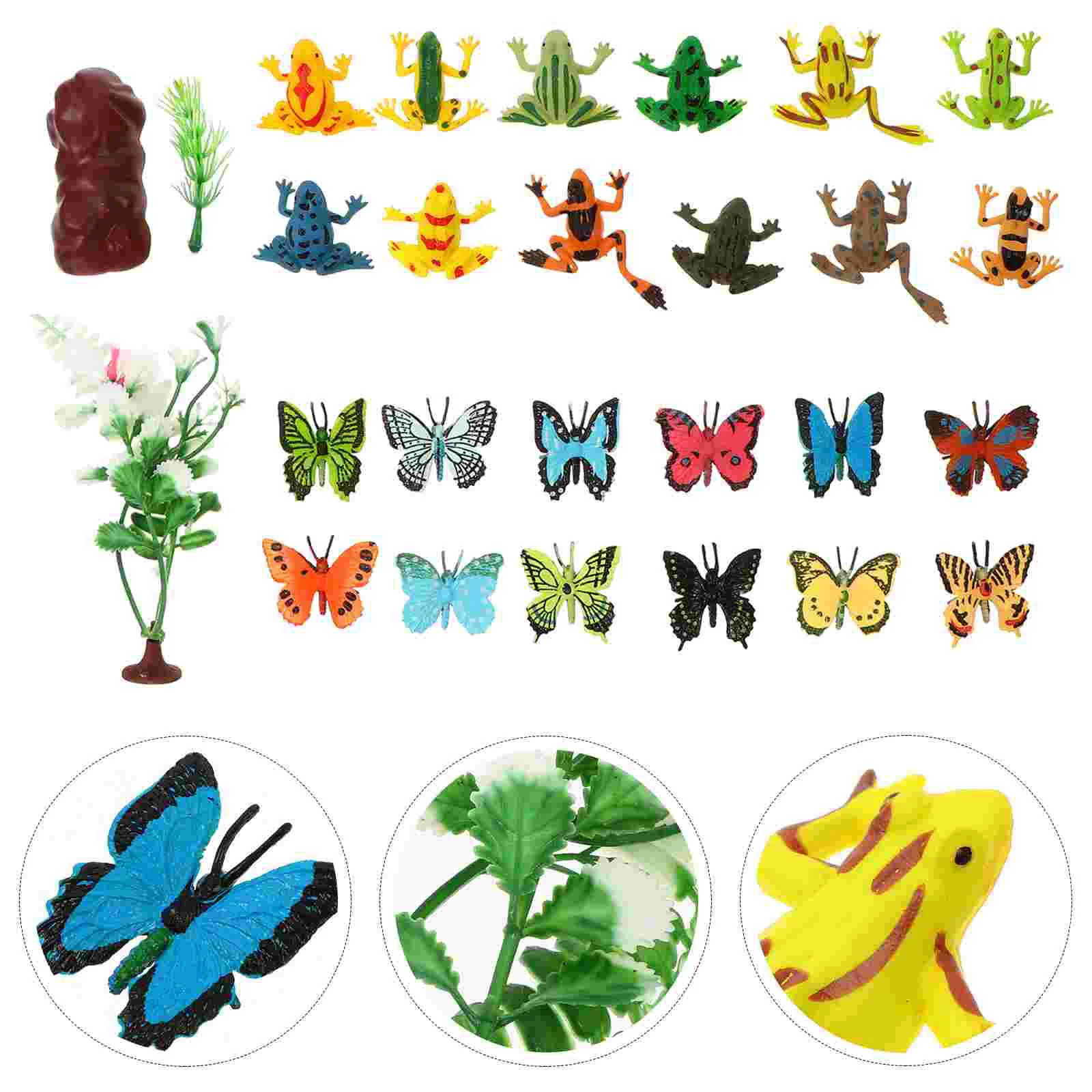 

24pcs Simulation Animal Animal Kids Cognition Plaything
