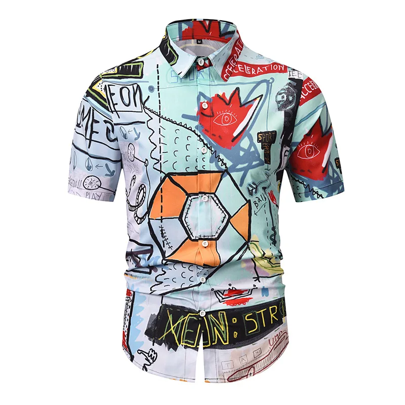 

Summer Men's Casual Shirts short Sleeve New Fashion Stripe Designers Men s Luxury Clothing Shirt Man Clothes Tshirts Overshirt66