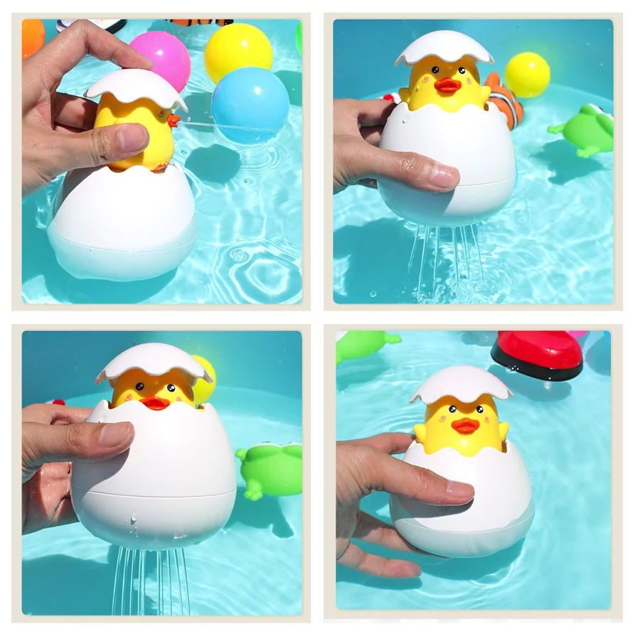 

Baby Bathing Toy Kids Cute Duck Penguin Egg Water Spray Sprinkler Bathroom Sprinkling Shower Swimming Water Toys Kids Gift