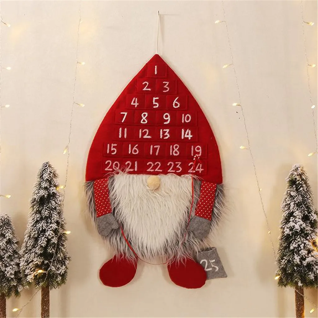 Рождественский календарь с навесом рождественские украшения для лобби дома